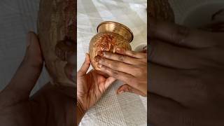 Hack for cleaning కాపర్copper amp brass items cleaninghacks cleaningtips homehacks diy [upl. by Ahsimit550]