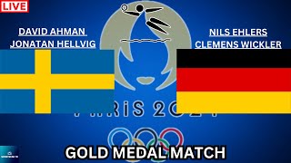 2024 PARIS OLYMPICS SWE AHMANHELLVIG vs GER EHLERSWICKLER MENS BEACH VB GOLD MEDAL LIVE GAME CHAT [upl. by Salohcim972]