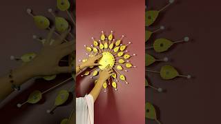 Beautiful Golden Wall Decor Idea short reel youtubeshort diycrafts viral trending walldecor [upl. by Londoner206]