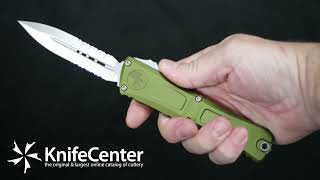 Microtech 114211OD Combat Troodon Gen III AUTO OTF Knife [upl. by Mali]