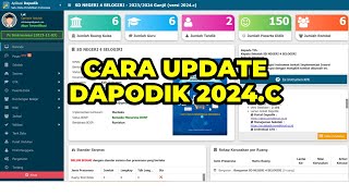 CARA UPDATE APLIKASI DAPODIK 2024B KE VERSI DAPODIK 2024C  CARA PERBAHARUI APLIKASI DAPODIK 2024C [upl. by Lieberman]