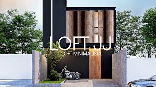 LOFT INDUSTRIAL EN NEGRO  CON SOTANO  GLE ARQUITECTURA [upl. by Donnie]