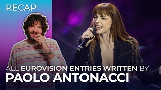 All Eurovision entries written by PAOLO ANTONACCI  RECAP [upl. by Ayin864]