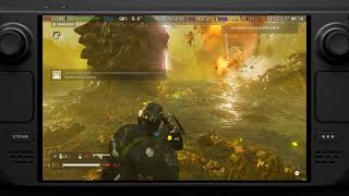 Helldivers 2 Steam Deck SteamOS 36  Performance 800×600 50 fps [upl. by Manup]