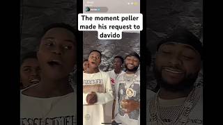 Peller made his reques to davido peller fypシ゚viral davido [upl. by Eednar]