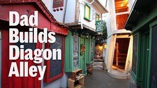 Dad Builds Full Size Diagon Alley [upl. by Lavern554]