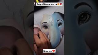 Ganpati bappa ❤️  Ganesh ji painting tutorial  learn to draw ganesha [upl. by Giefer]