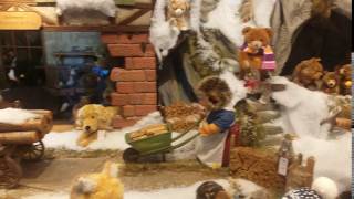 Steiff Teddy Bear Display at the Christmas Market in Munich Germany [upl. by Rebeka676]