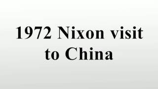 1972 Nixon visit to China [upl. by Paske]