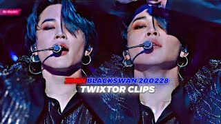 jimin black swan music bank bonus ver 200228 Twixtor Clips [upl. by Susannah]