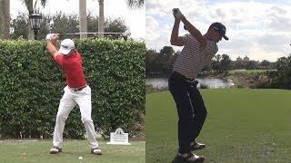 BILLY HORSCHEL  SYNCED DRIVER GOLF SWING FACEON DTL REG amp SLOW MOTION  1080p HD [upl. by Yraht267]