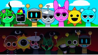 Incredibox  Sprunki but in IMSOSPRUNKI Sauceless Versions vs imsosprunki Versions [upl. by Horton]