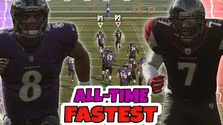 KICK RETURN CHAOS  FASTEST QBS OF ALL TIME EDITION Madden 19 Mini Games [upl. by Eicyal614]