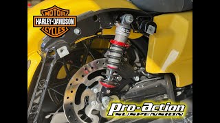 Installing ProAction Street Series Shocks On My HarleyDavidson Road King Special [upl. by Nyladam]