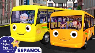 1 Hora de Las Ruedas del Autobús  Canciones Infantiles  Little Baby Bum en Español [upl. by Aisatsana]