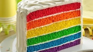 Alicias Rainbow Cake  Dessert [upl. by Rednasyl]