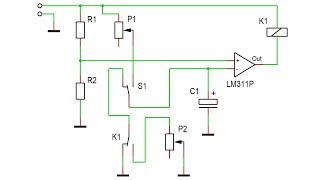 Ein und Ausschaltverzögerung mit Komparator und Relais [upl. by Ymrots879]