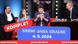 Celý díl  Show Jana Krause 4 9 2024 [upl. by Yarak]