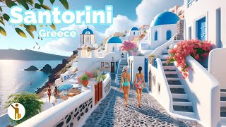 Santorini Greece 🇬🇷  A Luxurious Playground 4k HDR 60fps Walking Tour ▶239min [upl. by Vilma11]