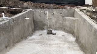 Gunite pool installation [upl. by Fausta]