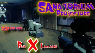 SANATORIUM PROJECTOR EASTER EGG LOCATIONS OUTBREAK COLDWAR ZOMBIES [upl. by Elhsa]