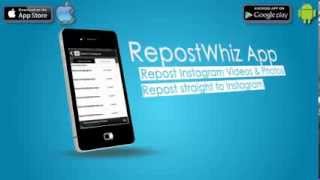 RepostWhiz  Repost Videos amp Photos to Instagram [upl. by Secor553]