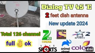 Dialog 45e live dish sating 126 channel full ok 👌 [upl. by Lyford753]