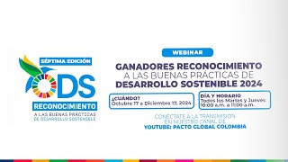 WEBINARS RECONOCIMIENTO 2024  ODS 6 [upl. by Dustie]