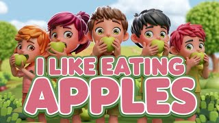 I like eating apples  kids song popular [upl. by Cyndy91]