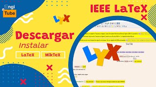 Descargar e Instalar LyX ⚡ Tutorial Paso a Paso ⚡ LyX LaTeX [upl. by Erret]