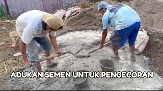 PENGECORAN SLOOF BANGUNAN UKURAN 6x10 M [upl. by Azrim588]