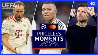 UCL PRICELESS MOMENTS of the Week  Kane Mbappé Leverkusen [upl. by Ahsed354]