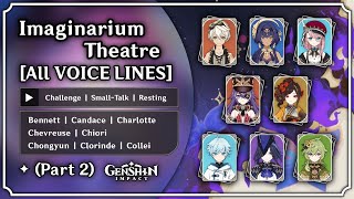 Imaginarium Theatre Part 2  All Voice Lines ENGLISH Voice Over  Genshin Impact  M0har1b [upl. by Becht]