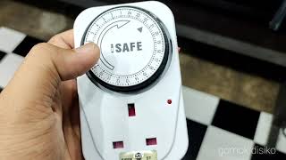 Cara PAKAI PLUG TIMER  beli di mr DiY  barang electric on off automatic [upl. by Jo Ann]