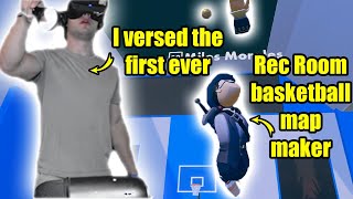 I 1v1d THE ORIGINAL BASKETBALL MAP CREATOR  Rec Room Basketball VR Gameplay [upl. by Llet]