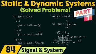 Static and Dynamic Systems Solved Problems  Part 1 [upl. by Rol]