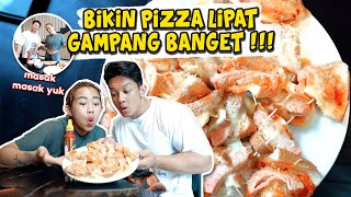 BIKIN PIZZA LIPAT BUAT CEMILAN YUK  INI ENAK NO DEBAT  😍 [upl. by Sandro472]