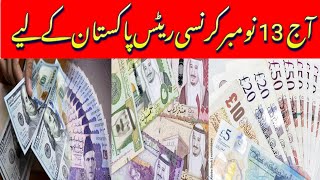 Currency rates today 13112024  Currency rates for Pakistan  Dollar Pound Dirham Rial Rates [upl. by Notkcorb513]