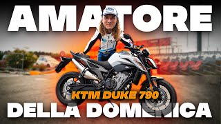 Vado in pista IN moto 😱  A fullgasss con la Ktm Duke790 a Castelletto di Branduzzo [upl. by Nnave]