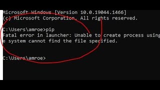 SOLVED Fatal error in launcher Unable to create process [upl. by Oicneconi413]