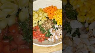 Creamy Kale Pasta Salad saladrecipe easysalad dinnerideas fyp shortsfeed trendingshorts [upl. by Annail]