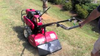 HowTo Operate a Rear Tine Tiller Northside Tool Rental [upl. by Attenwahs513]