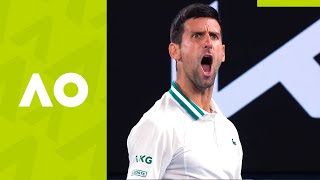 Djokovic and Karatsev 24 Karat Magic  Australian Open 2021 [upl. by Barron]