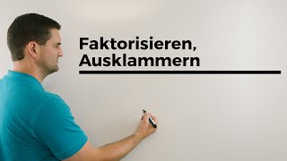 Faktorisieren Ausklammern Achtung Binome  Mathe by Daniel Jung [upl. by Hazelton]