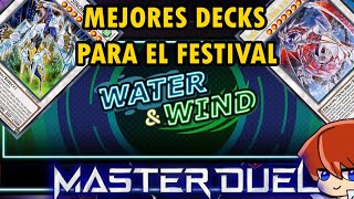 Master Duel Mejores Top Decks Para Ganar el Evento Agua y Viento Festival  YuGiOh TeamSetoX [upl. by Ahsienod421]