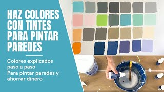 🎨Cómo HACER COLORES para PINTAR PAREDES [upl. by Daisey]