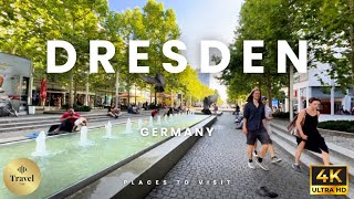 4K Walking Tour of Dresden Germany  Explore Historic Landmarks amp Iconic Sights [upl. by Nwahsar]