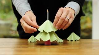 How to make a Christmas Tree from paper [upl. by Ogirdor]