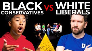 Black Conservatives vs White Liberals  Middle Ground [upl. by Nnylrebma]