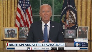 Biden addresses race dropout Harris endorsement [upl. by Manheim952]